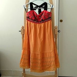 Anthropology halter dress Sz 4